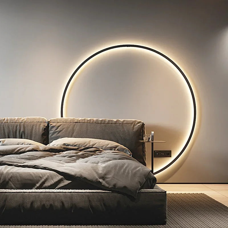 HaloLight – Minimalistische LED-Kreis-Wandleuchte mit weichem Schein