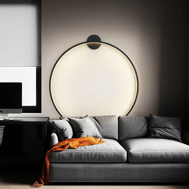 HaloLight – Minimalistische LED-Kreis-Wandleuchte mit weichem Schein