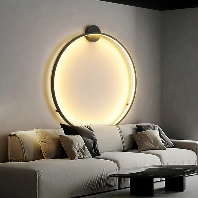 HaloLight – Minimalistische LED-Kreis-Wandleuchte mit weichem Schein