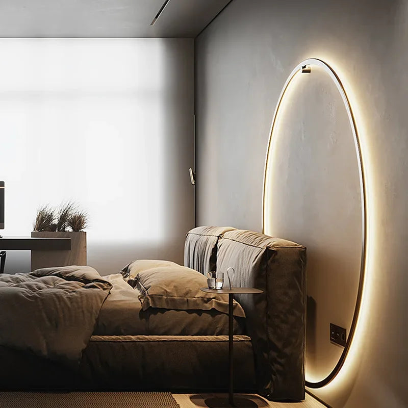 HaloLight – Minimalistische LED-Kreis-Wandleuchte mit weichem Schein