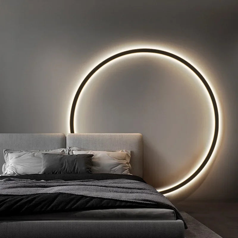 HaloLight – Minimalistische LED-Kreis-Wandleuchte mit weichem Schein