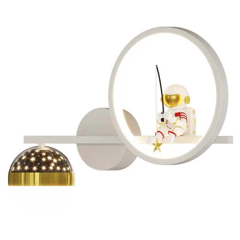 Astronaut Star Sky Kinderwandlampe