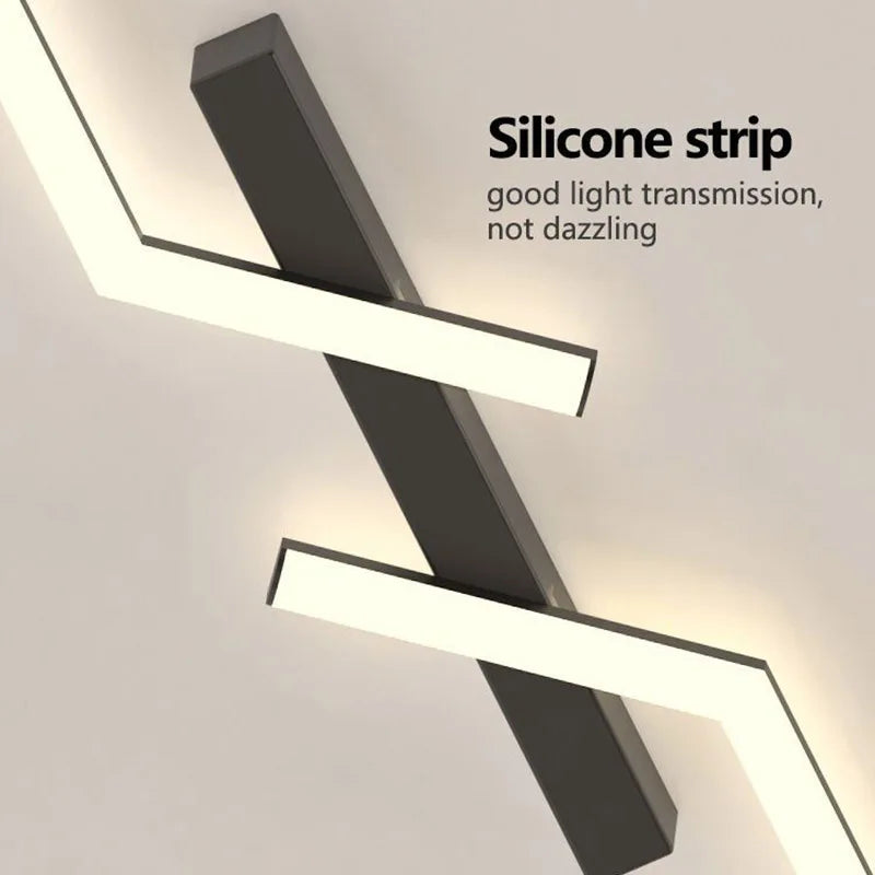 Luxuriöse minimalistische Streifen-Wandleuchte