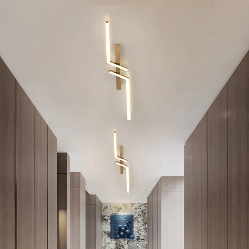 Luxuriöse minimalistische Streifen-Wandleuchte