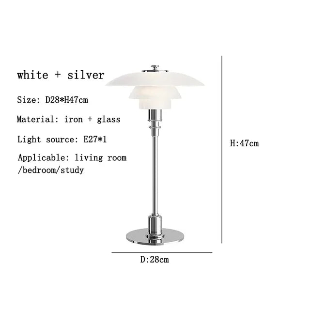 Dänische Retro Mid-Antike Tischlampe