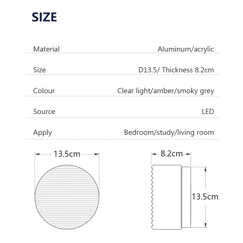 Gelee-inspirierte minimalistische Wandlampe