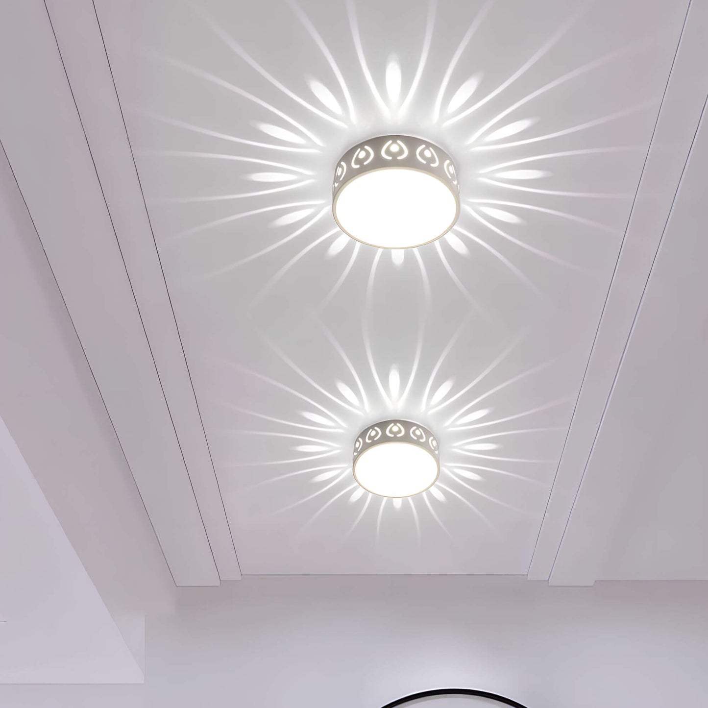 Moderne LED-Deckenlampe für Flur & Balkon – Wetterfeste Eingangsbeleuchtung