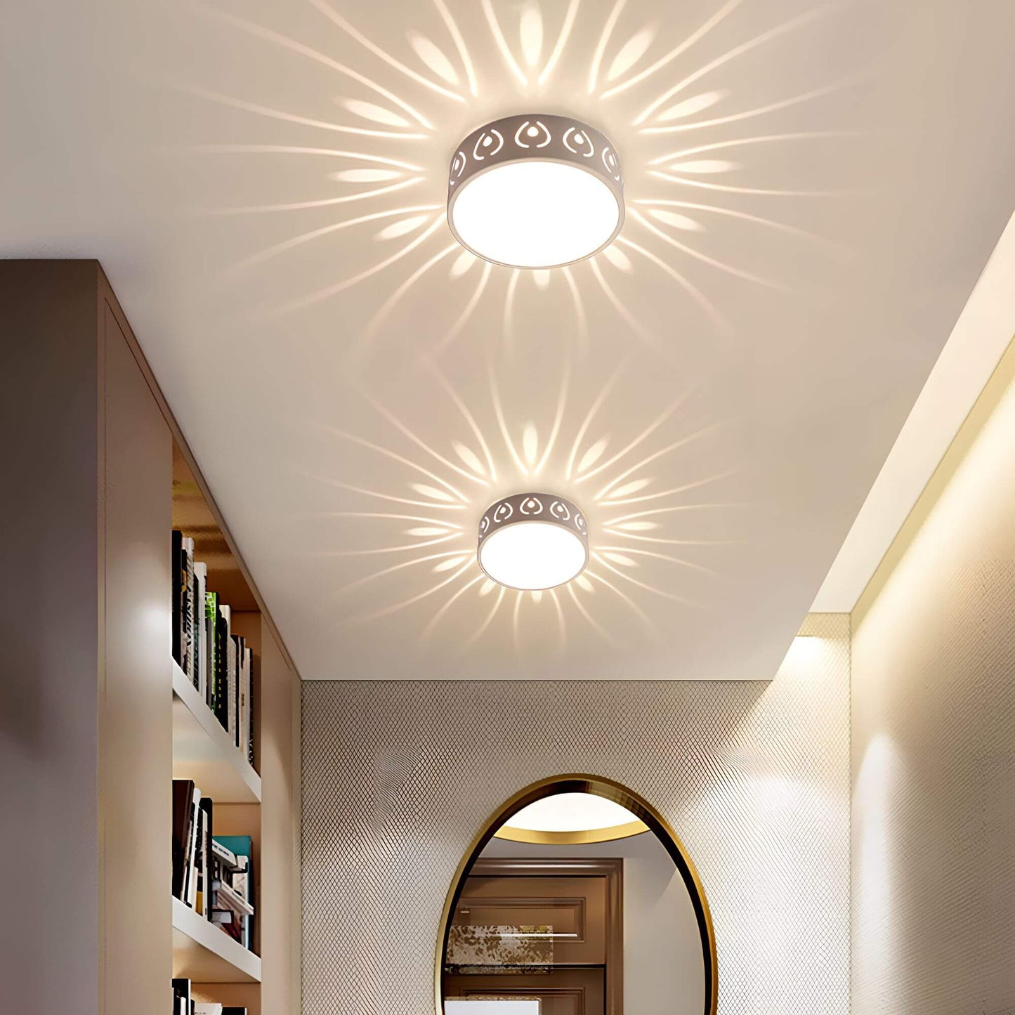 Moderne LED-Deckenlampe für Flur & Balkon – Wetterfeste Eingangsbeleuchtung