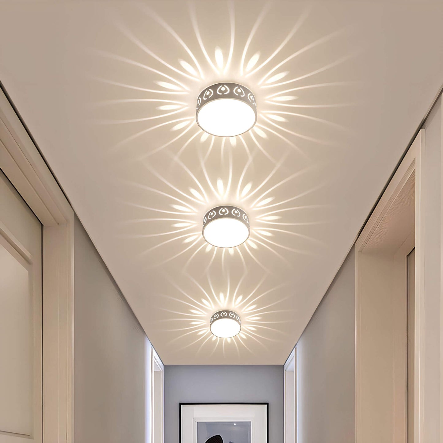 Moderne LED-Deckenlampe für Flur & Balkon – Wetterfeste Eingangsbeleuchtung