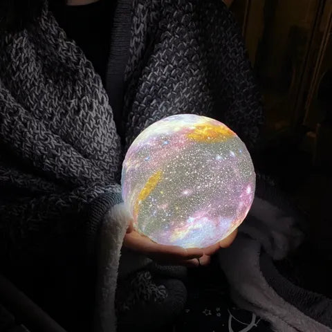 StarAura – Nachtlampe mit Sternenhimmel & Touch-Steuerung