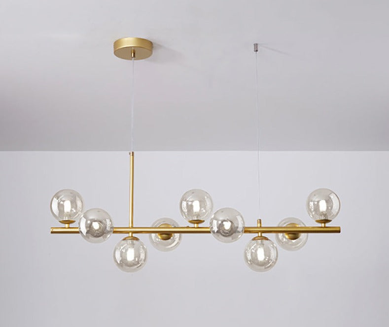 GoldLine – Eleganter Esstisch-Kronleuchter mit Designer-Flair