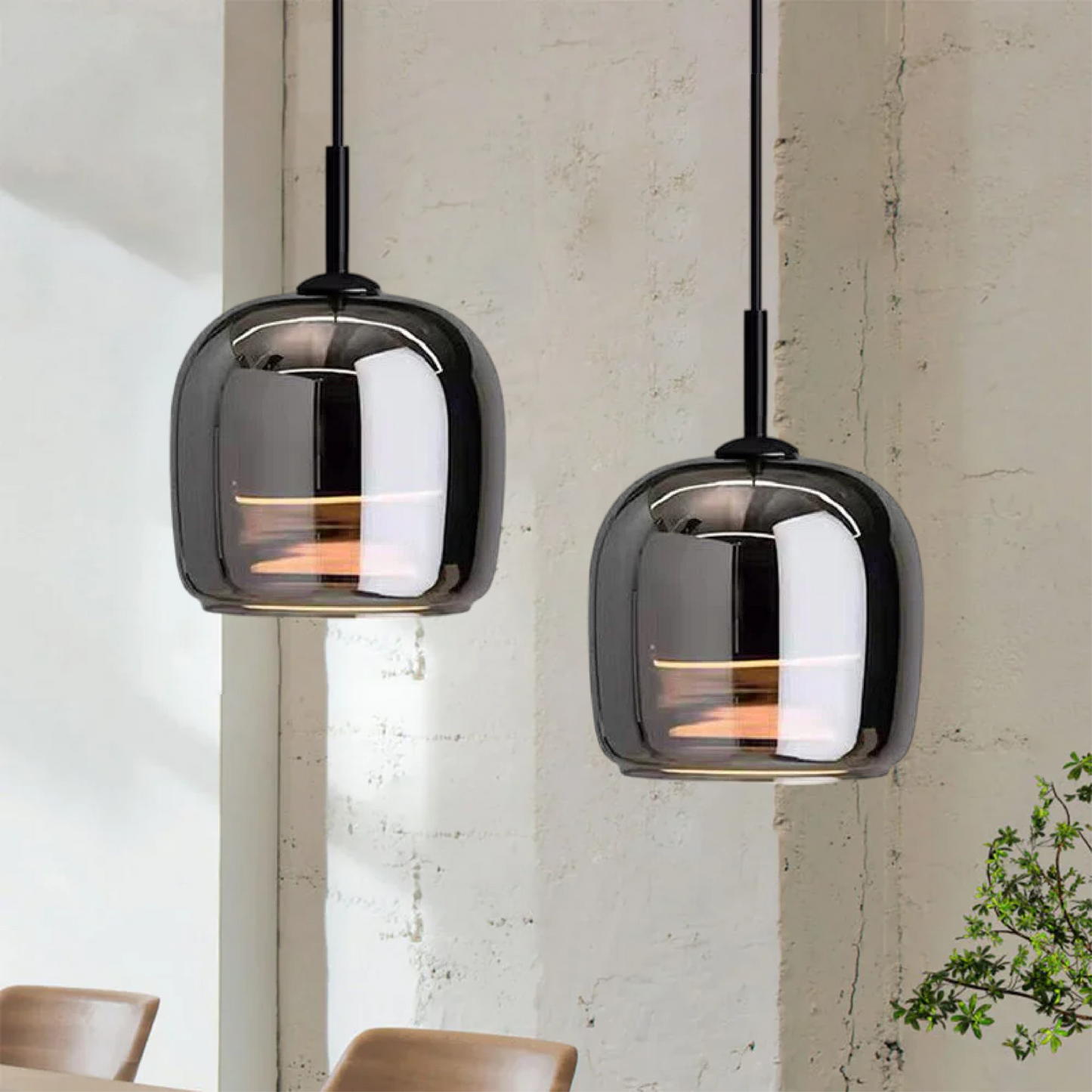 Ella – Moderne Glas-Hängelampe mit Charakter