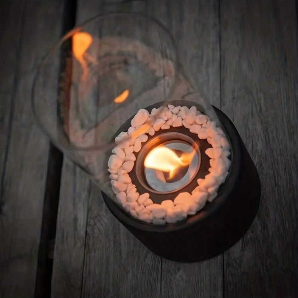 Lumea – Tragbare Glas-Tischfeuerlampe