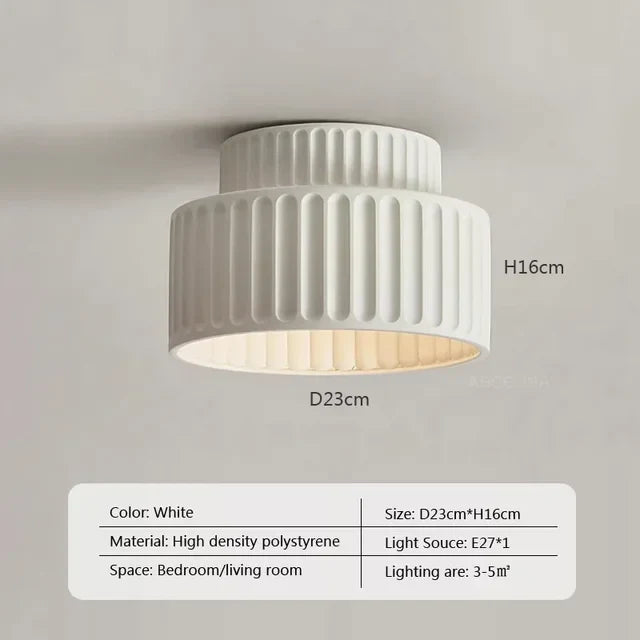 Deckenleuchte im nordischen Creme-Stil