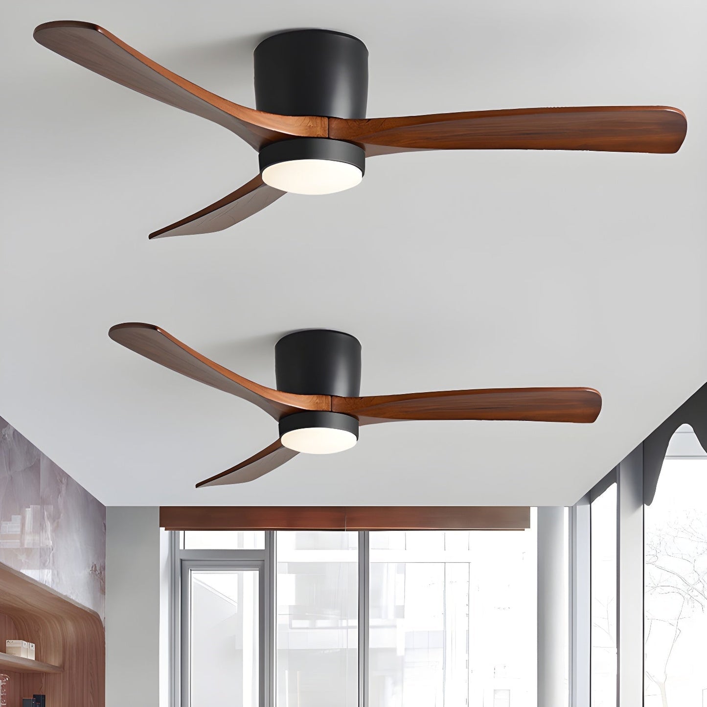 Levi – Nordische Deckenleuchte mit Ventilator