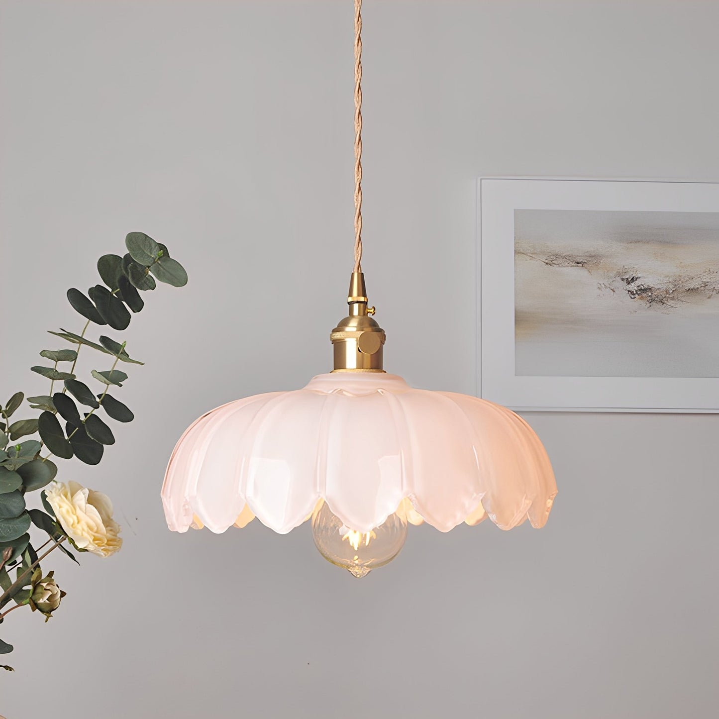 Alaric – Café-Lampe aus Messing und Glas