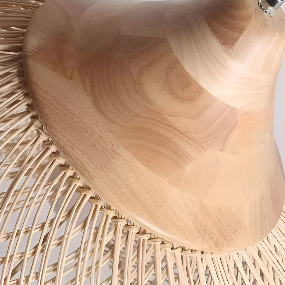 Ella – Asiatische Rattan-Deckenlampe