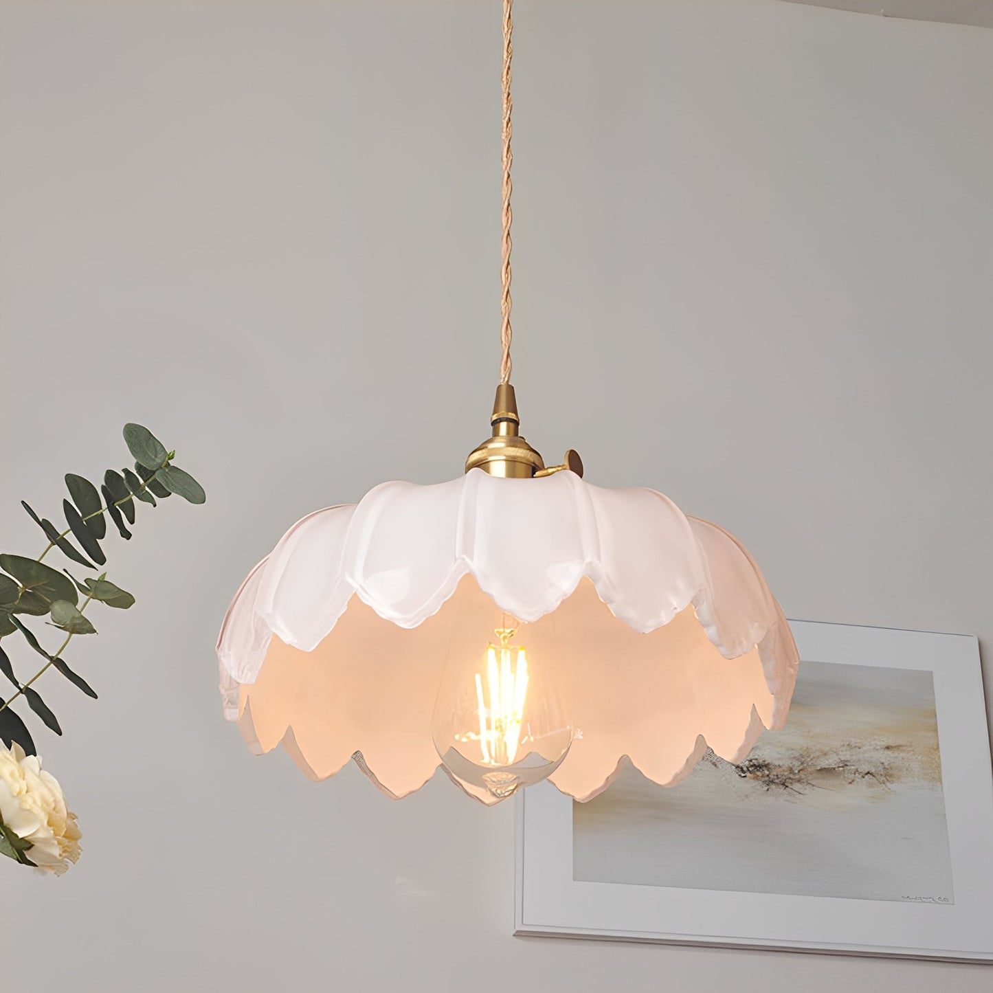 Alaric – Café-Lampe aus Messing und Glas