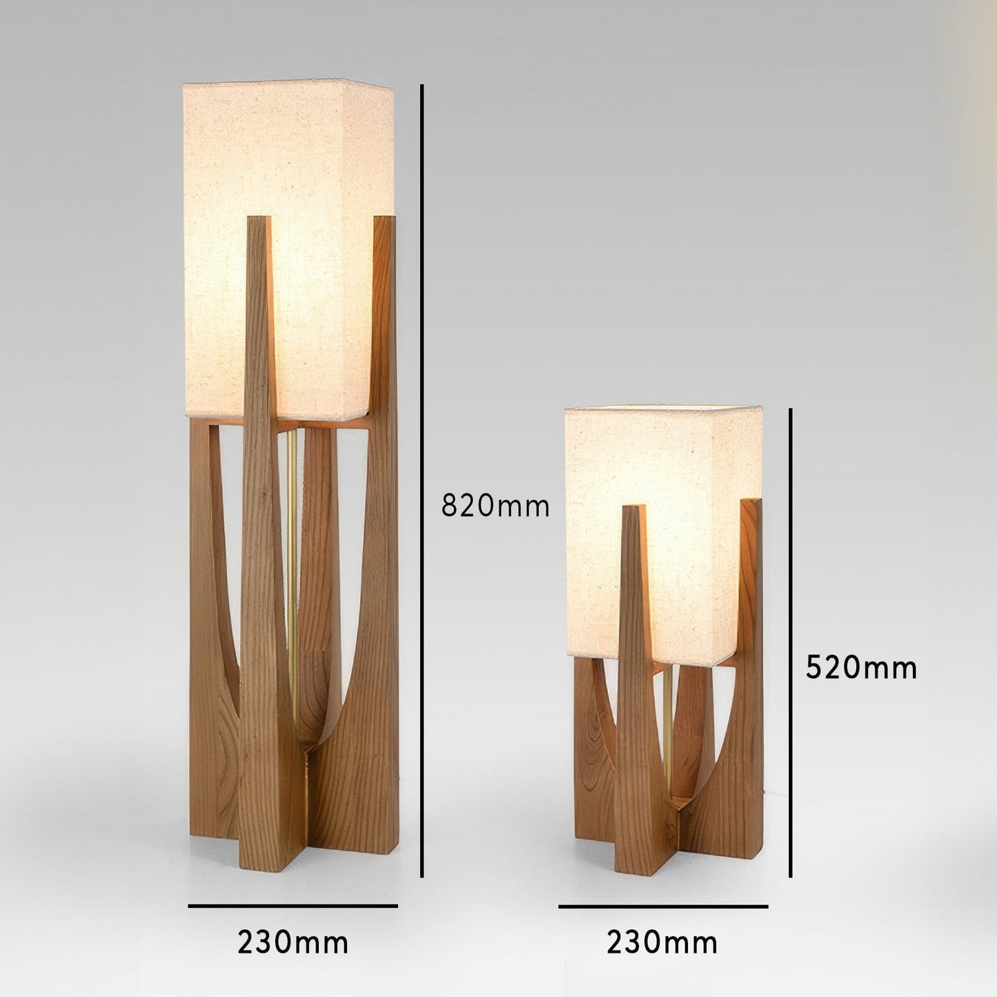 ZenWood – Japanisch inspirierte Walnuss-Stehlampe aus Massivholz
