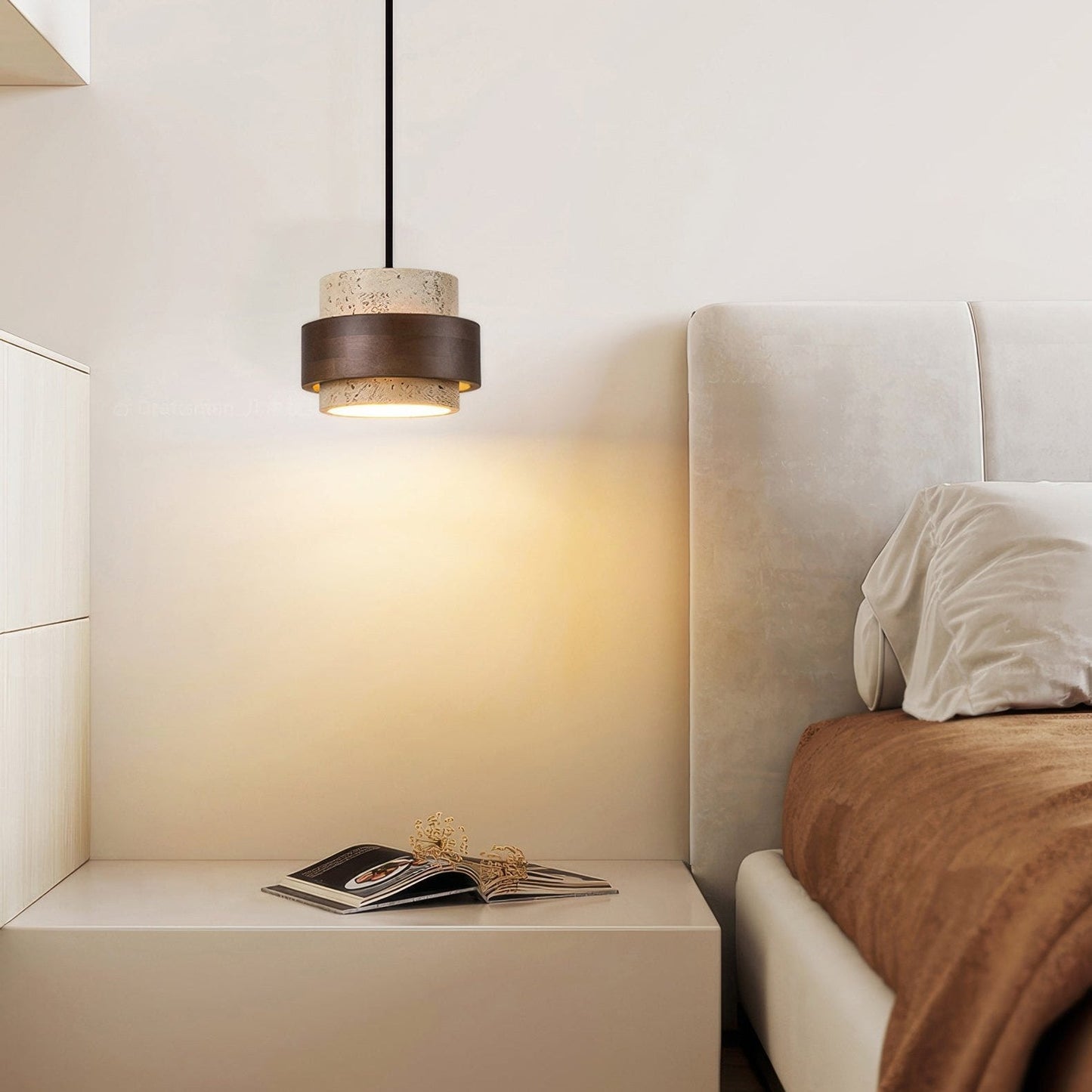 Nakoa – Wabi-Sabi Hängelampe mit Retro-Steinen