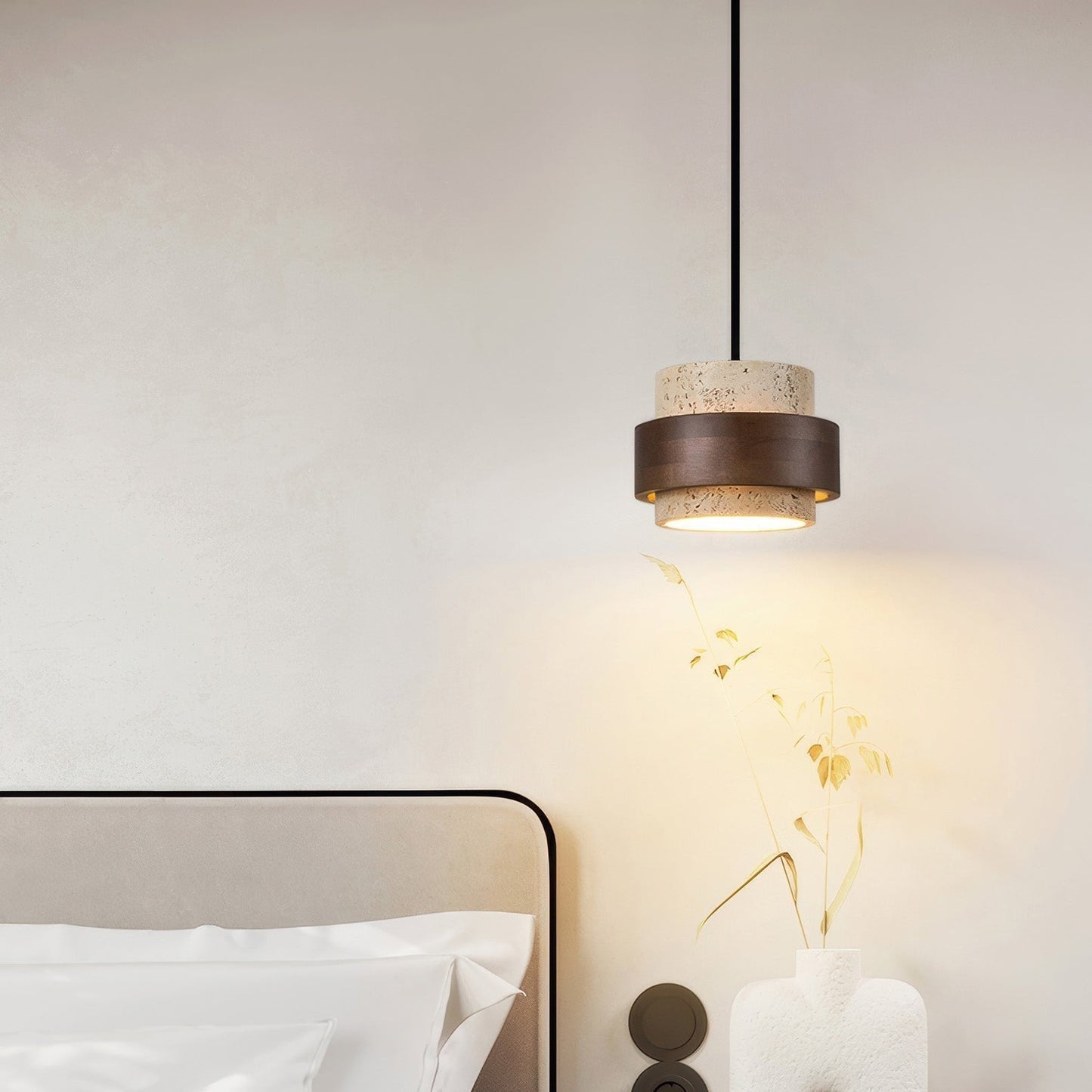 Nakoa – Wabi-Sabi Hängelampe mit Retro-Steinen