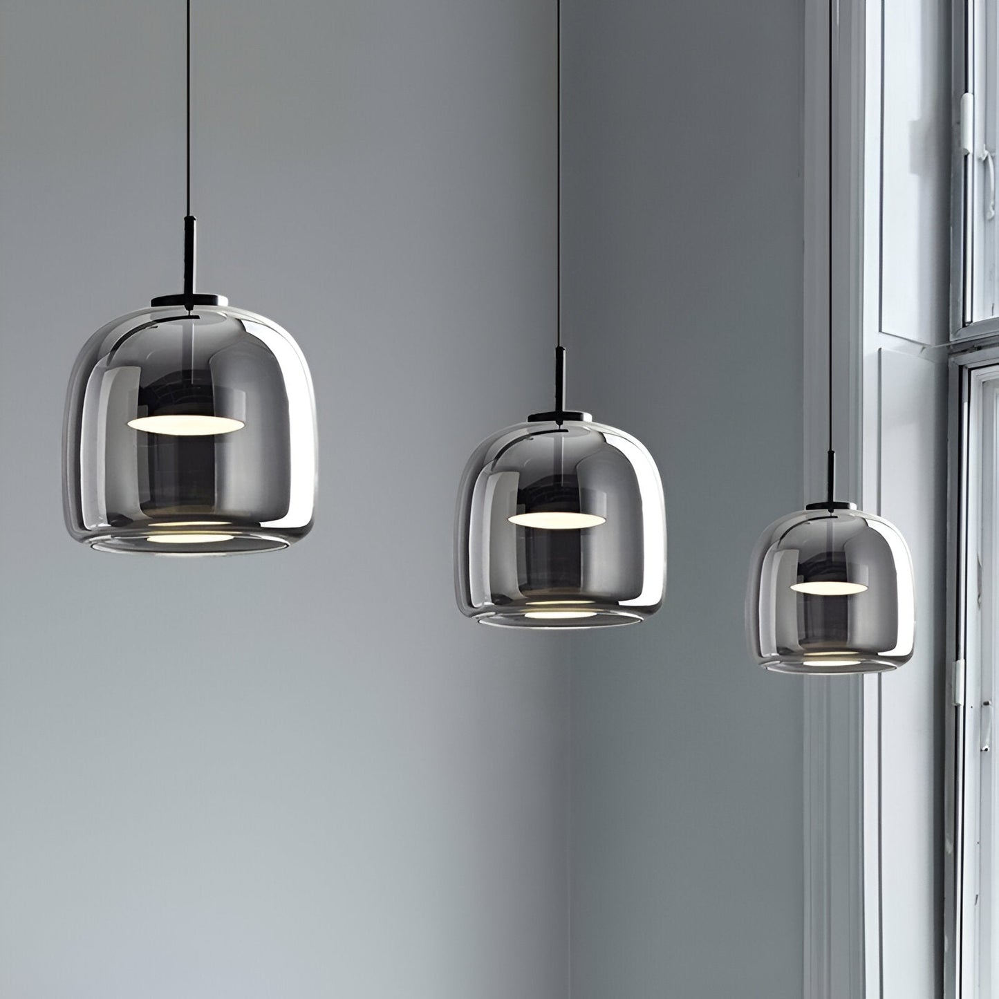 Solenn – Retro-Modernes Glas LED Pendelleuchte