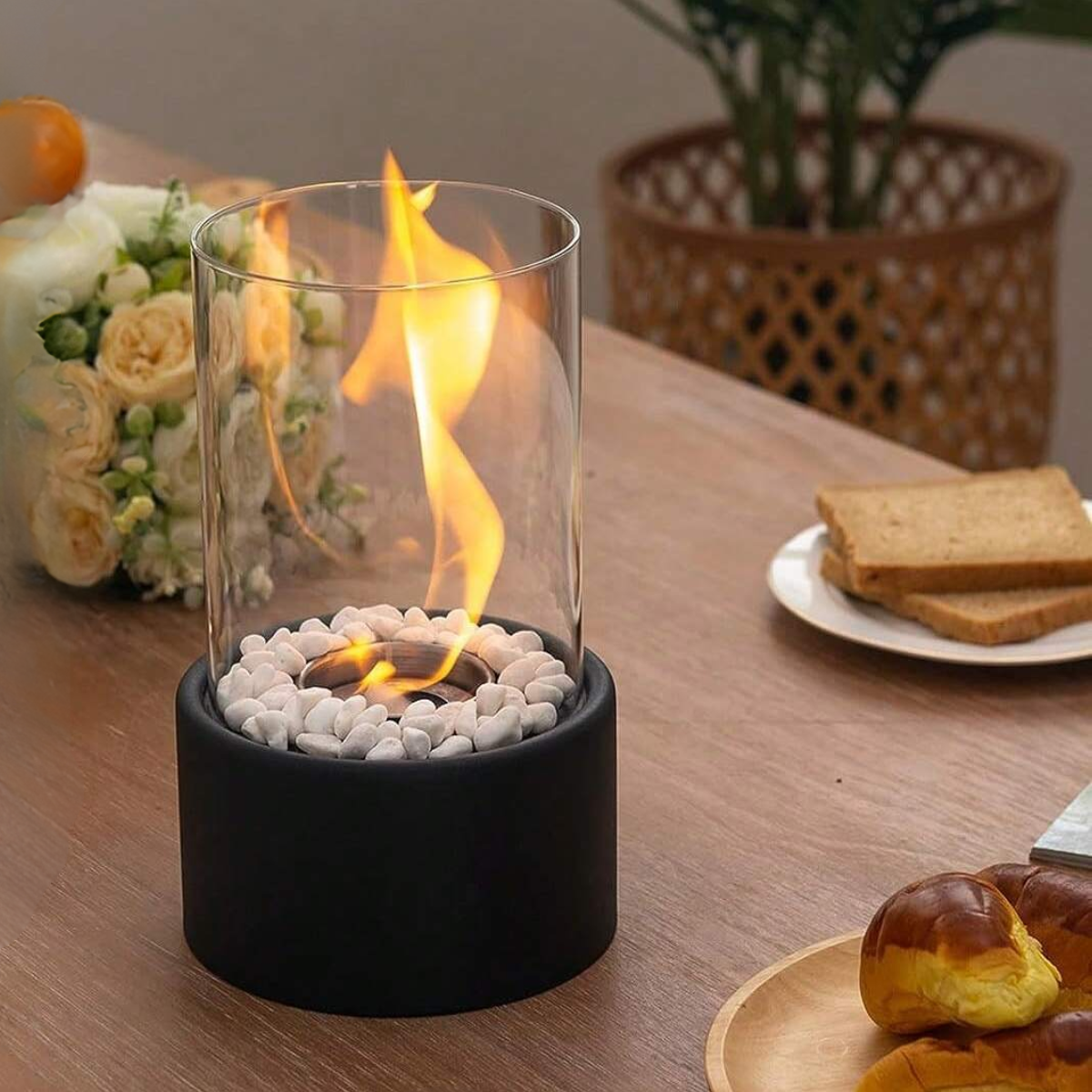 Lumea – Tragbare Glas-Tischfeuerlampe