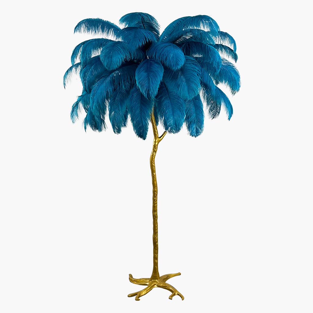 Felicitas – Dekorative Stehlampe mit Kunstharzfedern