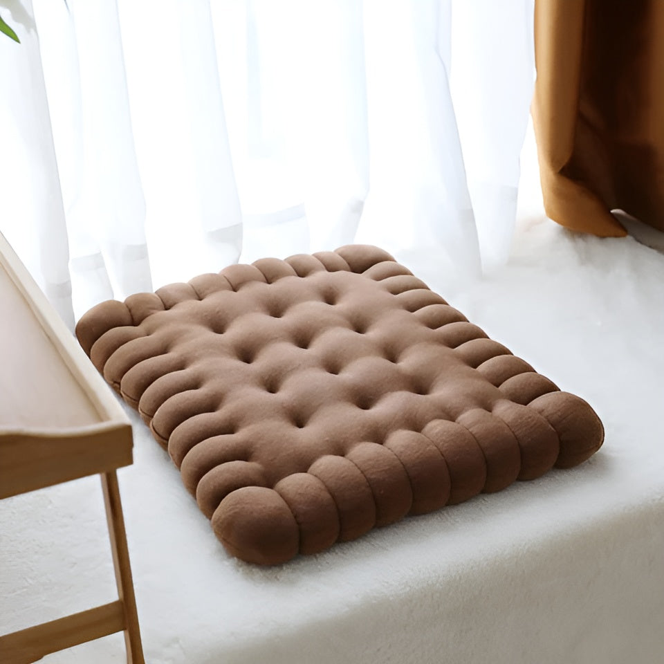 CushionCrave – Luxuriöses Keks-Kissen für dein Sofa