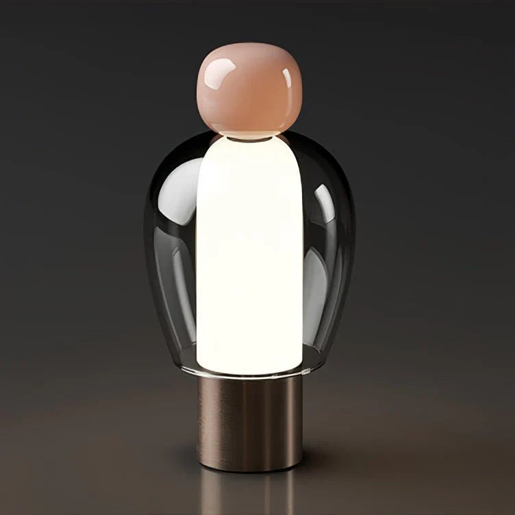 Vetra – Moderne, schlicht gestaltete Glastischlampe