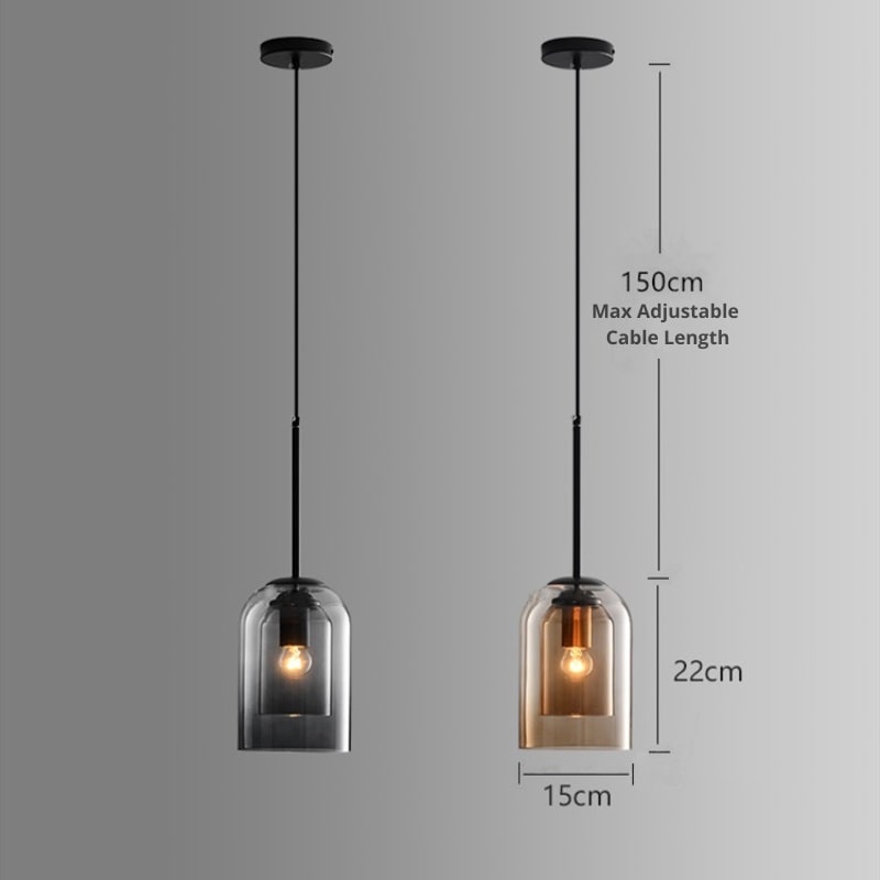 Hyun – Einzigartiger Glas-Kronleuchter im Retro-Stil