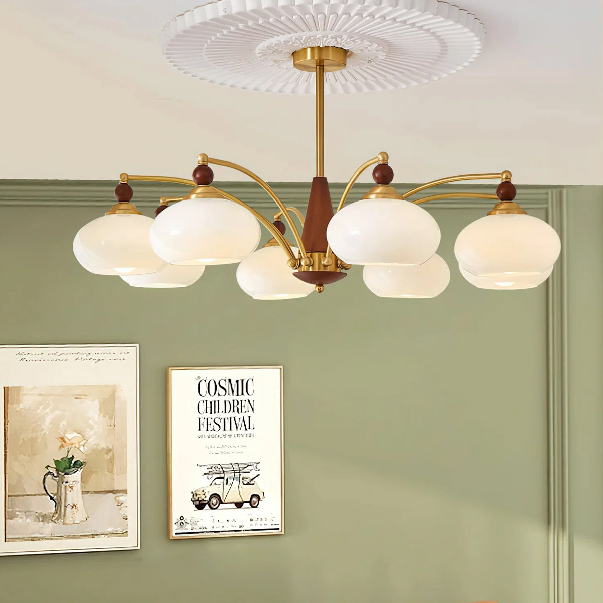 Calliope – Vintage-Kronleuchter mit altem Charme