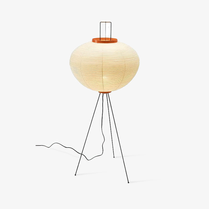 Noa – Stehlampe aus Reispapier: Schlichte Ruhe als Licht