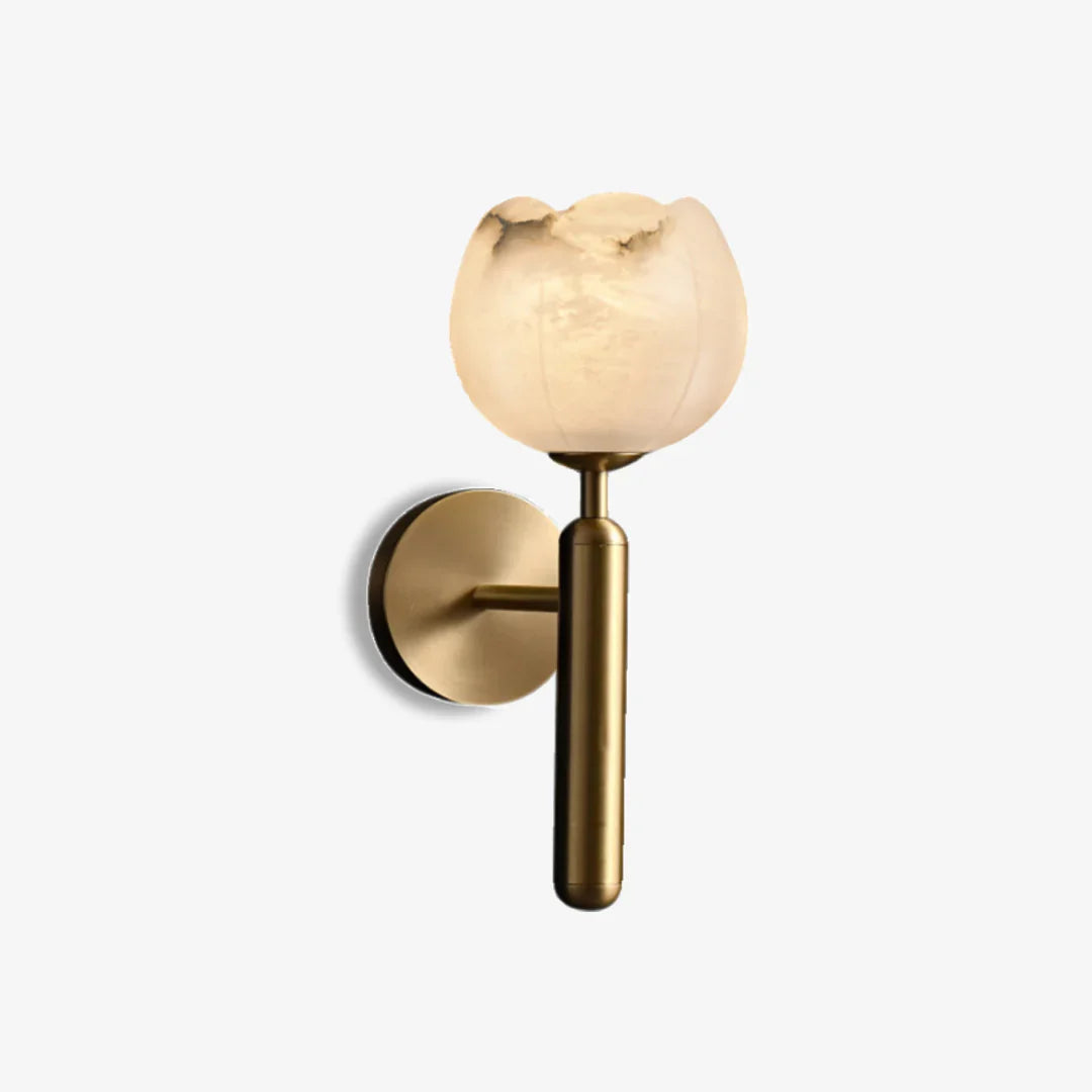 Aurora – Kupfer-Marmor Wandlampe