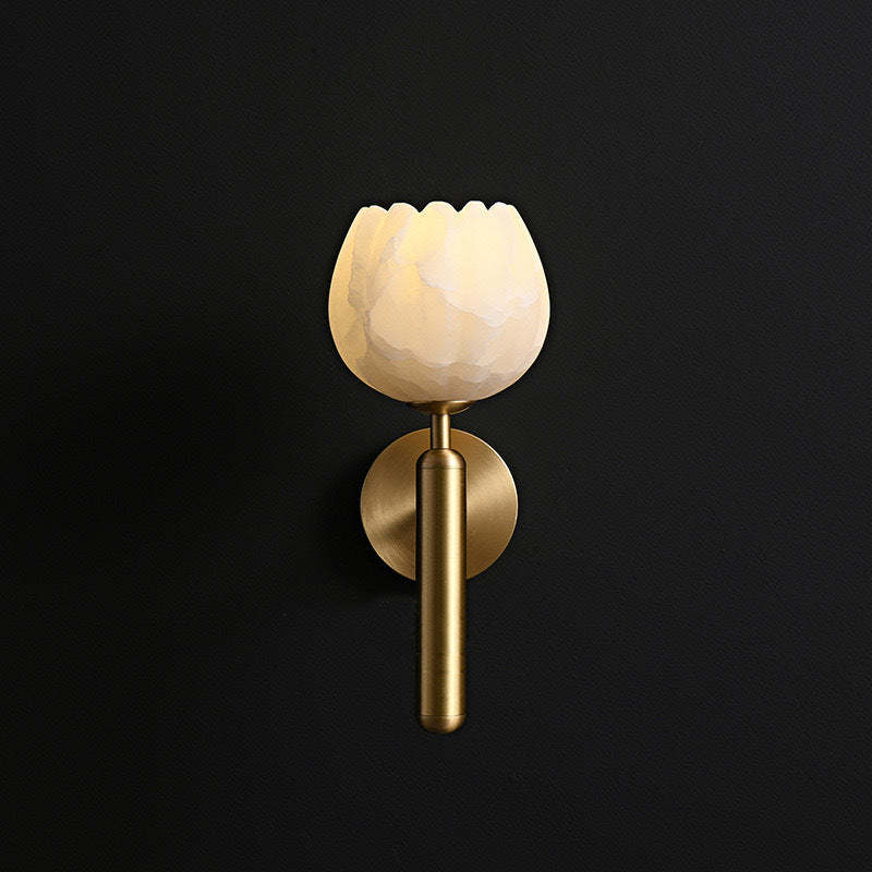 Aurora – Kupfer-Marmor Wandlampe