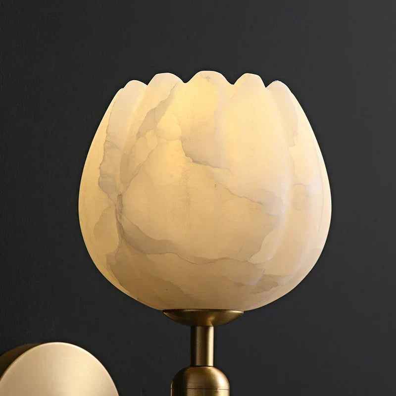 Aurora – Kupfer-Marmor Wandlampe