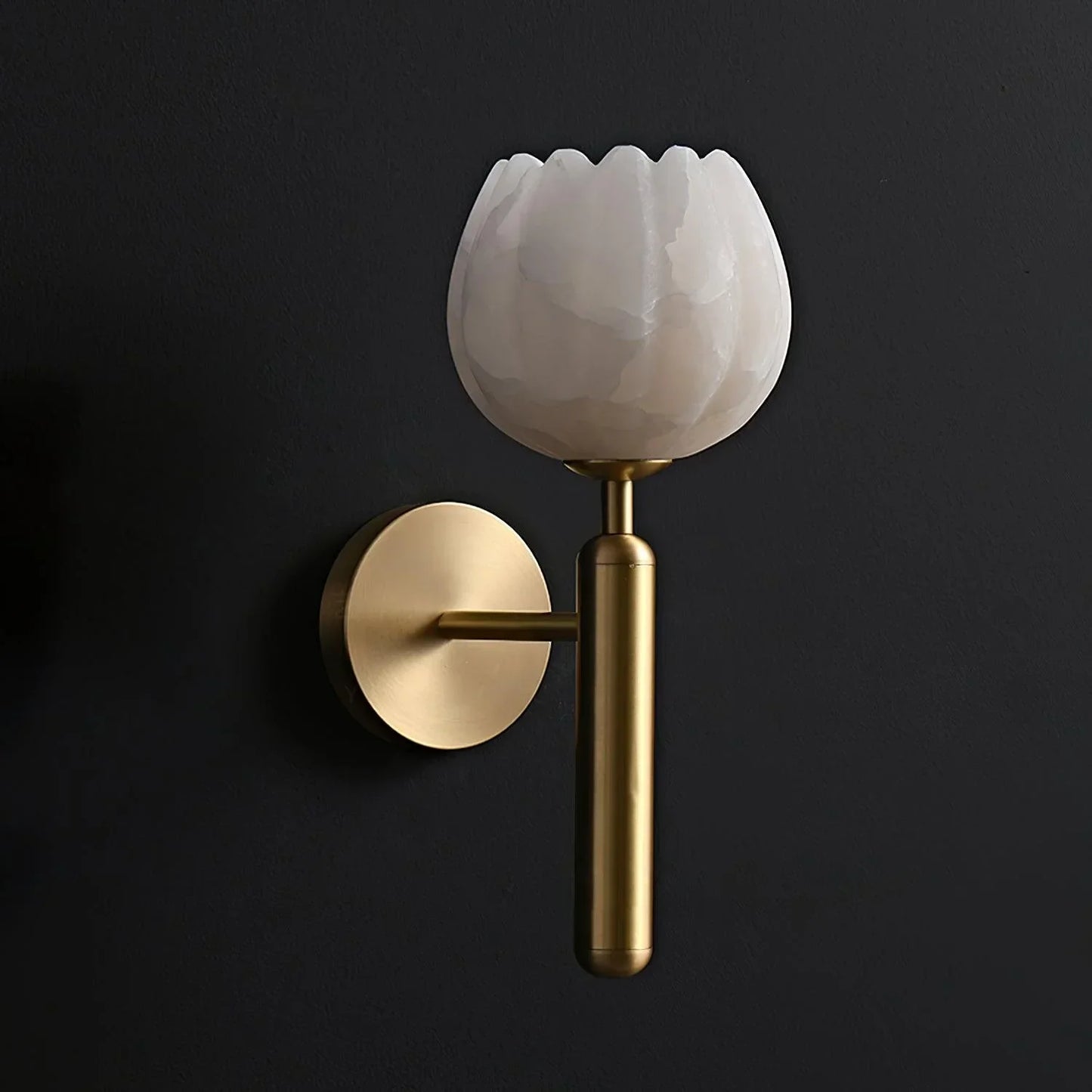 Aurora – Kupfer-Marmor Wandlampe