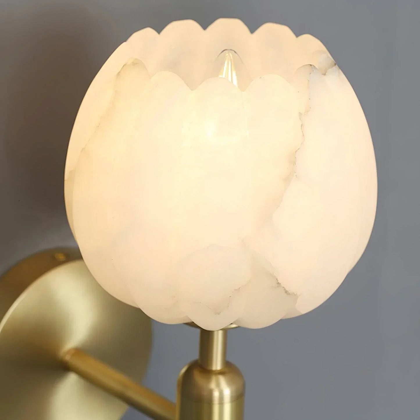 Aurora – Kupfer-Marmor Wandlampe
