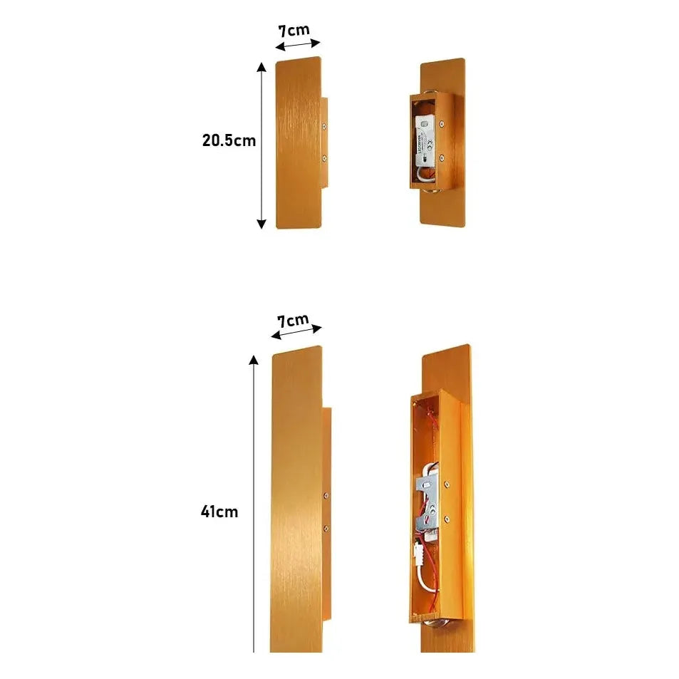 Moderne, minimalistische LED-Wandleuchte