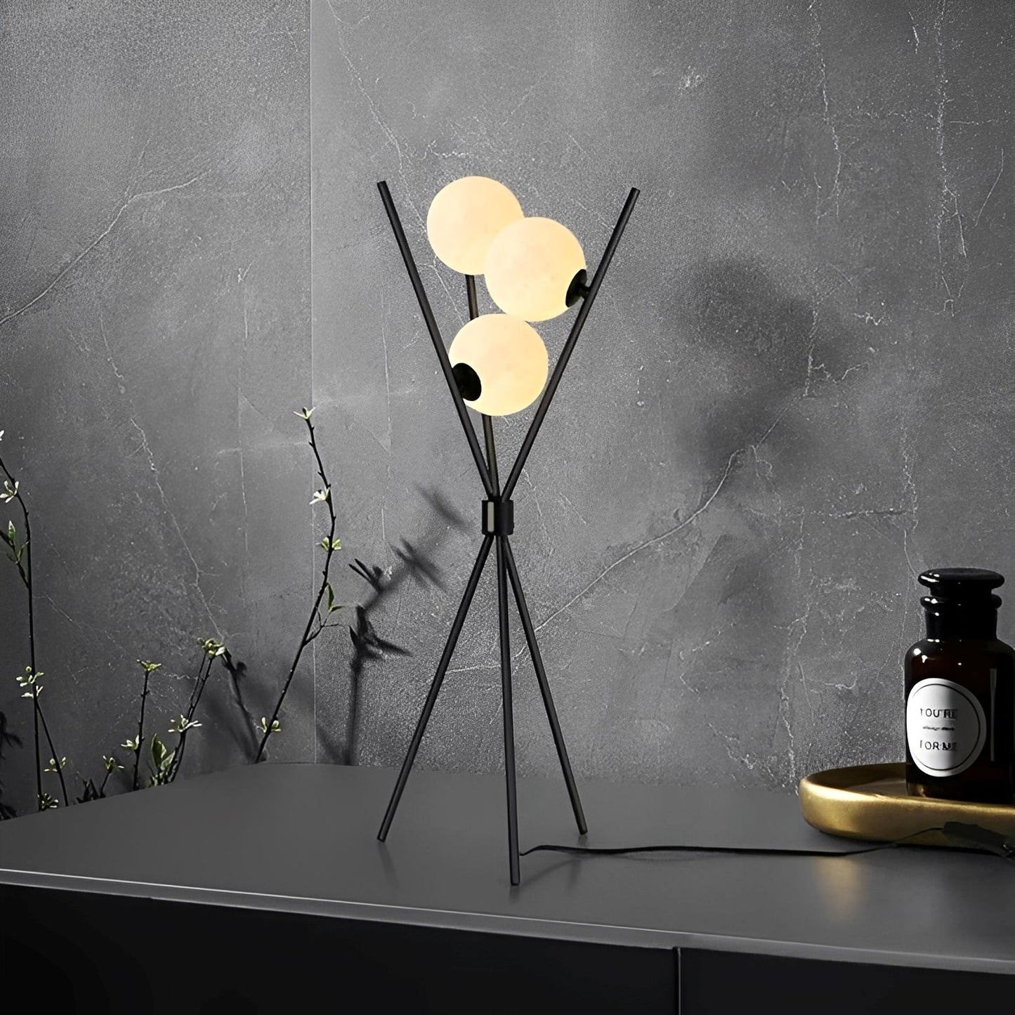 Analie – Schlichte Stehlampe mit Mond-Thema
