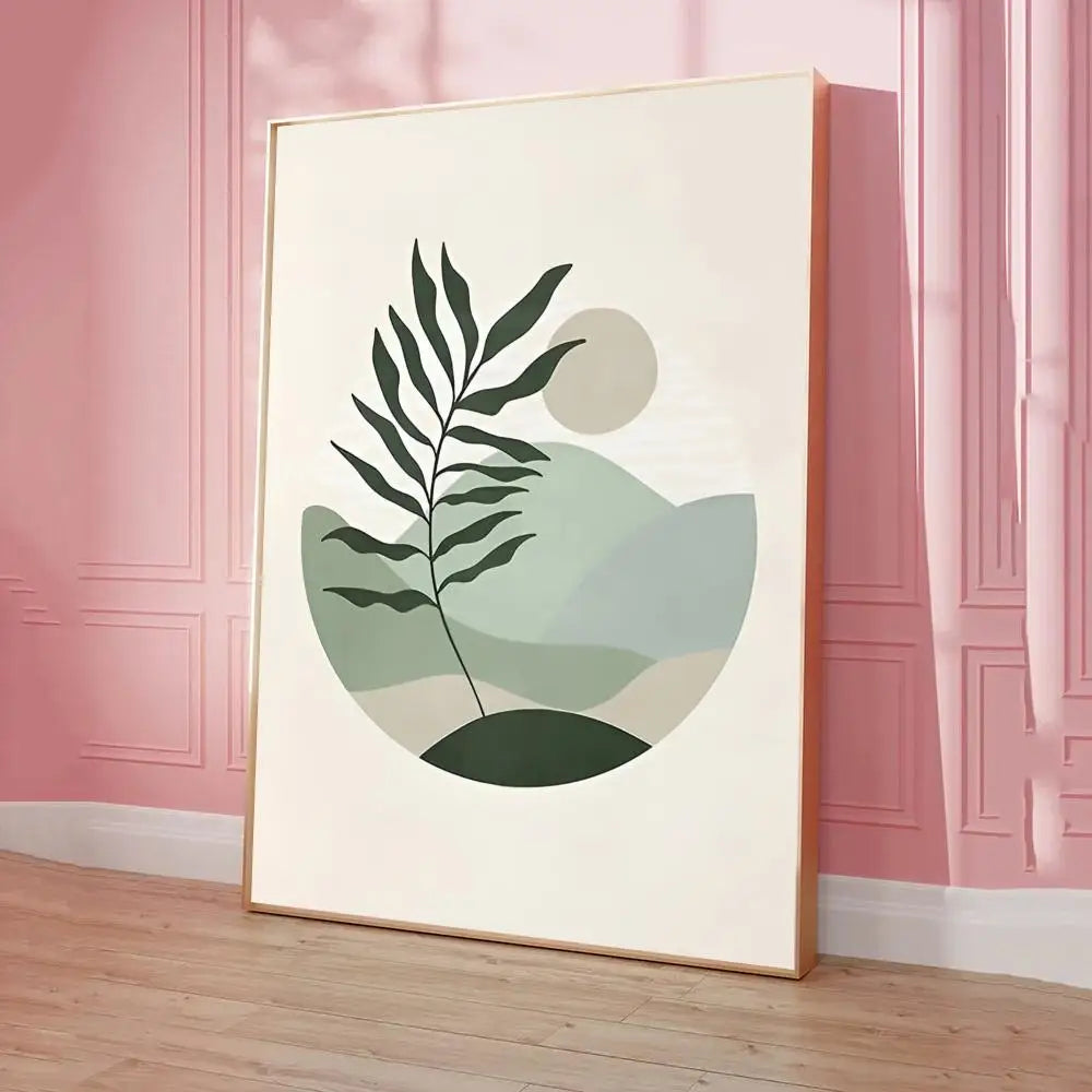 Verdura – Einfaches Naturposter in Grüntönen für moderne Wanddekoration