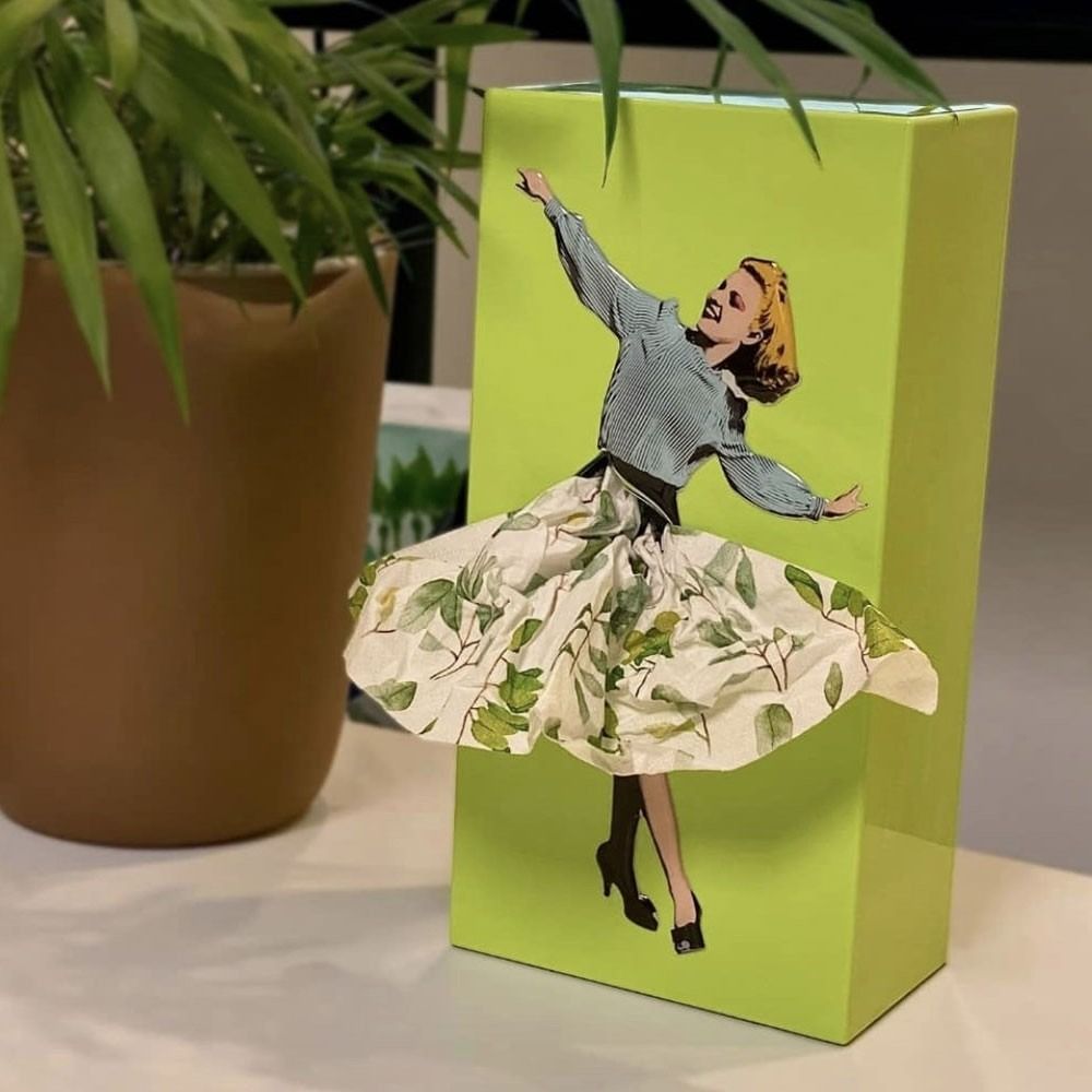 Taschentuchspender Fliegender Rock – Design-Highlight
