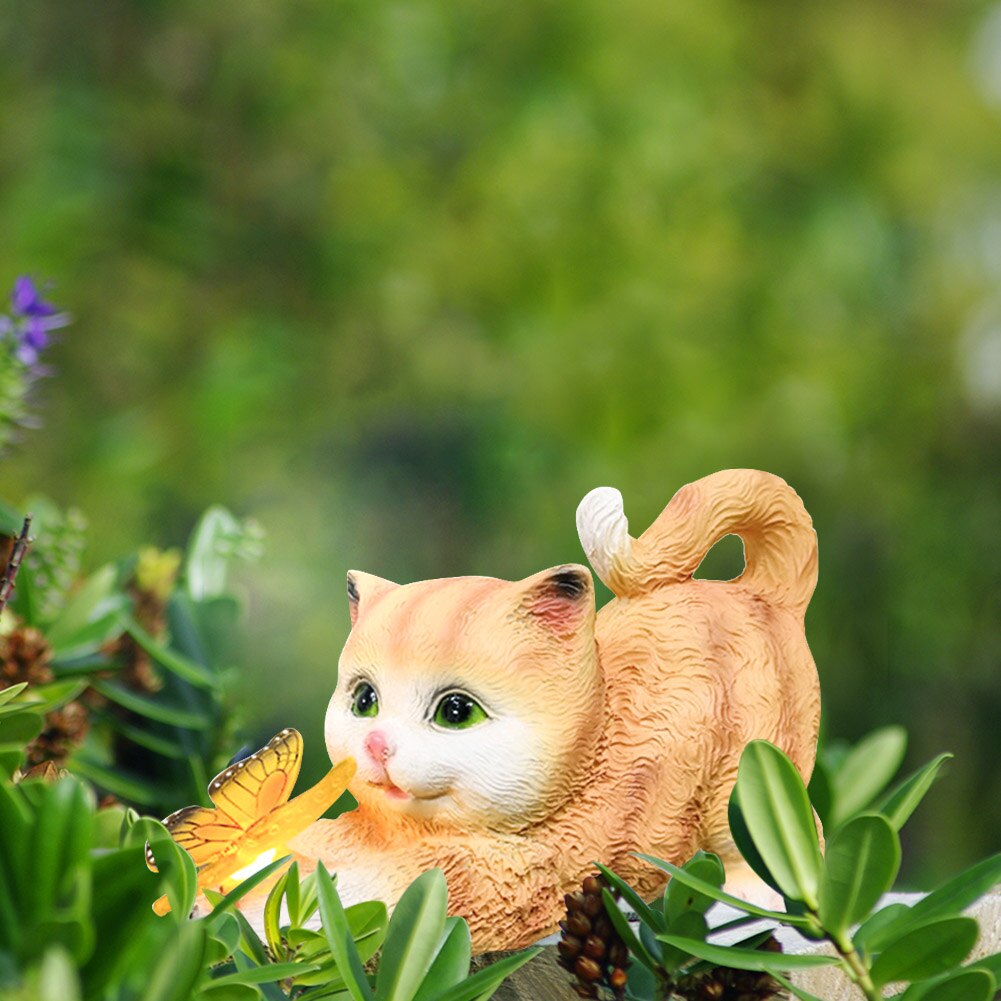 SolarWhiskers – Gartenleuchten in Katzen- & Schmetterlingsform