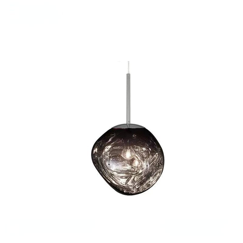 LavaGlow - LED-Pendelleuchte aus mundgeblasenem Lavaglas