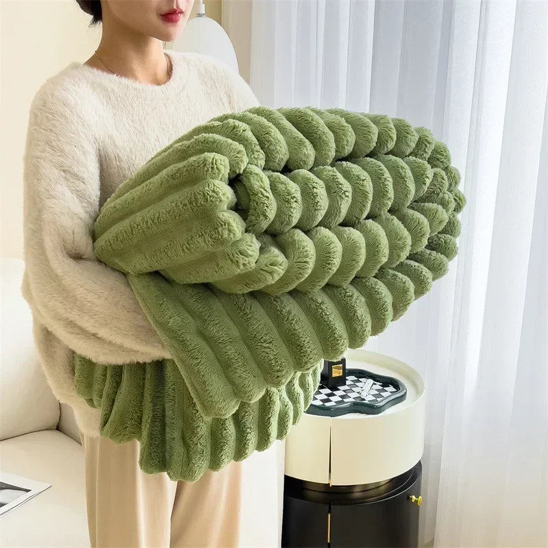 Weiche Plüschdecke aus Blasensamt
