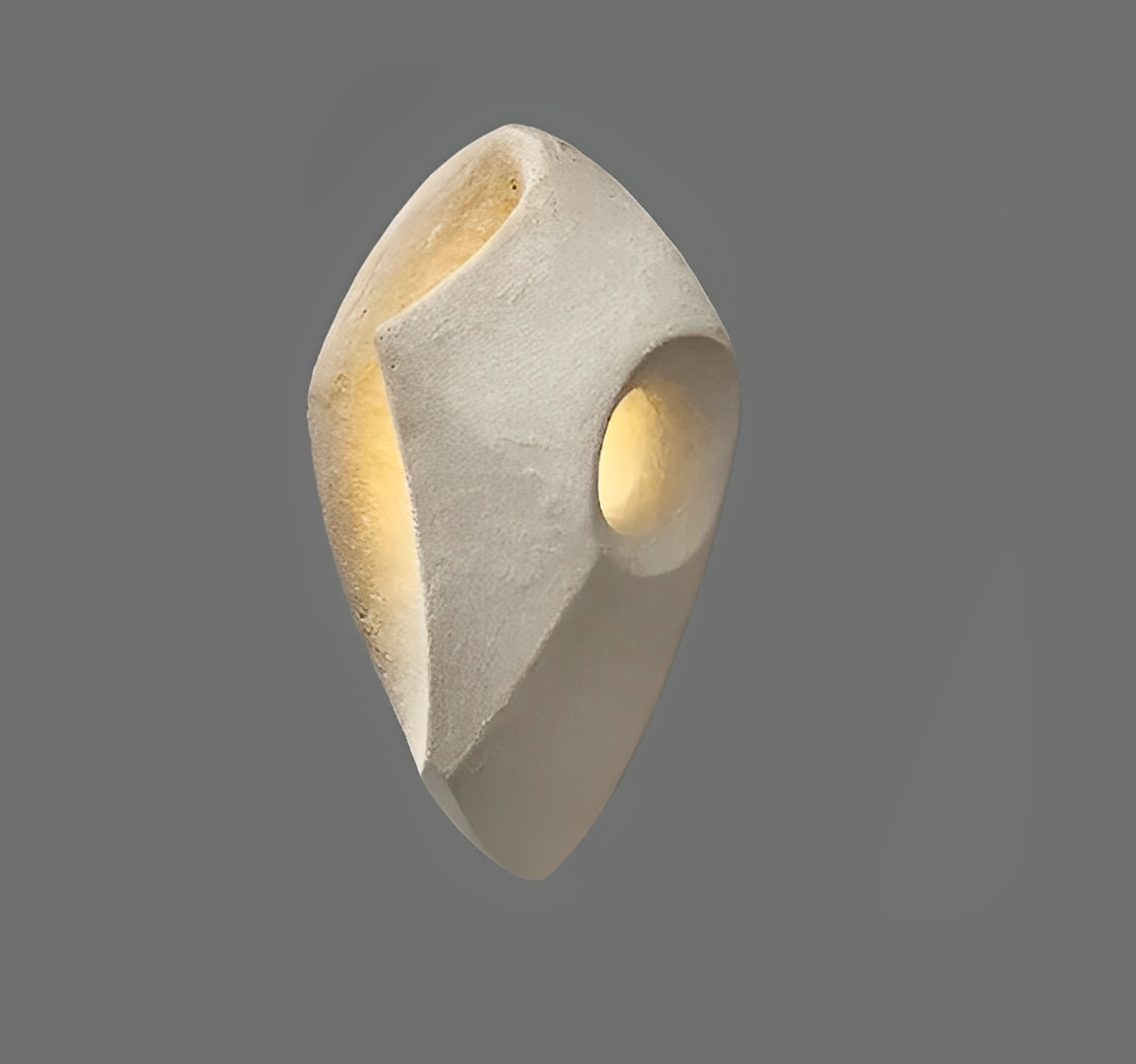 Edda – Wandlampe aus Beton im modernen Art-Déco-Stil