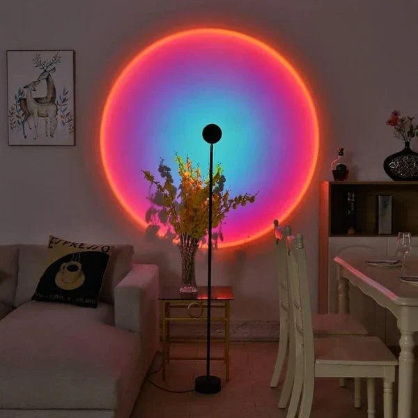 SonnenSchein – LED-Projektorlampe mit warmem Sunset-Effekt