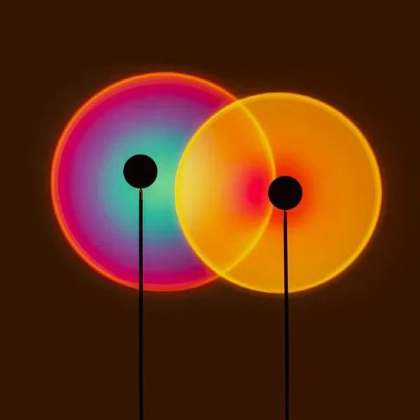 SonnenSchein – LED-Projektorlampe mit warmem Sunset-Effekt
