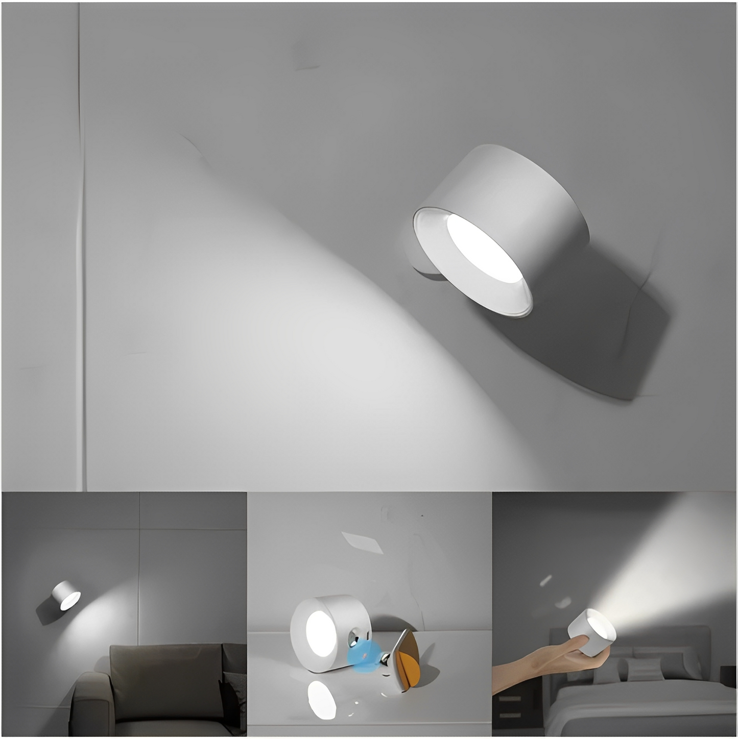 Jana – Wiederaufladbare USB LED Wandleuchte
