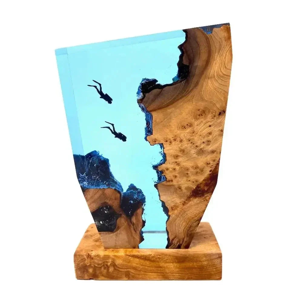 Marine Cave Diver Tischdekoration Kreative Kunstlampe